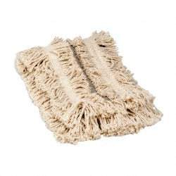 Rubbermaid - 48" Long x 5" Wide Yarn Blend Dust Mop Head - Envelope Connection, White - Exact Tool & Supply