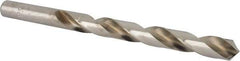 Made in USA - Letter W 118° High Speed Steel Jobber Drill - Bright Finish, Right Hand Cut, Spiral Flute, Straight Shank, 5-1/8" OAL, Standard Point - Exact Tool & Supply