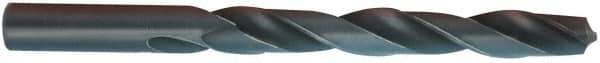 Chicago-Latrobe - #7 135° High Speed Steel Jobber Drill - TiCN Finish, Right Hand Cut, Spiral Flute, Straight Shank, 3-5/8" OAL, Split Point - Exact Tool & Supply