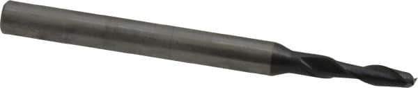 OSG - 5/64", 1/4" LOC, 1/8" Shank Diam, 1-1/2" OAL, 2 Flute, Solid Carbide Square End Mill - Single End, TiAlN Finish, Spiral Flute, 30° Helix, Centercutting, Right Hand Cut, Right Hand Flute, Series 402 - Exact Tool & Supply