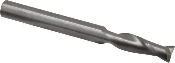 OSG - 2.5mm, 8mm LOC, 3mm Shank Diam, 39mm OAL, 2 Flute, Solid Carbide Square End Mill - Single End, TiAlN Finish, Spiral Flute, 30° Helix, Centercutting, Right Hand Cut, Right Hand Flute, Series 402 - Exact Tool & Supply