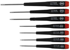 Wiha - 7 Piece T5 to T15 Micro Handle Torx Driver Set - T5, T6, T7, T8, T9, T10, T15 - Exact Tool & Supply