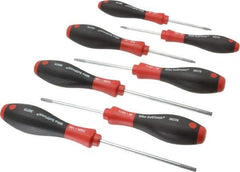 Wiha - 7 Piece TR7 to TR25 Ergonomic Handle Torx Driver Set - TR7, TR8, TR9, TR10, TR15, TR20, TR25 - Exact Tool & Supply