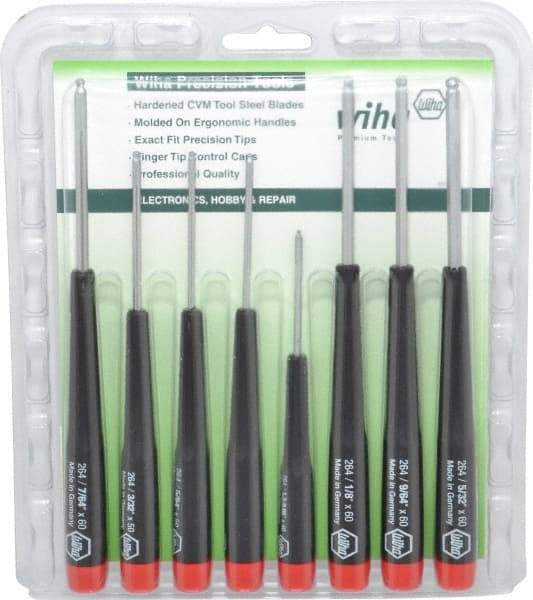 Wiha - 8 Piece, Hex Driver Set - Hex - Exact Tool & Supply