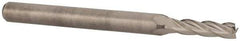 Value Collection - 3/32", 3/8" LOC, 1/8" Shank Diam, 1-1/2" OAL, 4 Flute, Solid Carbide Square End Mill - Single End, Uncoated, Spiral Flute, 30° Helix, Centercutting, Right Hand Cut, Right Hand Flute - Exact Tool & Supply
