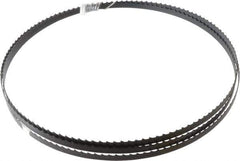 Disston - 4 TPI, 7' 9-1/2" Long x 3/8" Wide x 0.025" Thick, Welded Band Saw Blade - Carbon Steel, Toothed Edge, Raker Tooth Set, Hard Back, Contour Cutting - Exact Tool & Supply