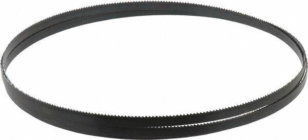 Disston - 10 TPI, 7' 9-1/2" Long x 3/8" Wide x 0.025" Thick, Welded Band Saw Blade - Carbon Steel, Toothed Edge, Raker Tooth Set, Hard Back, Contour Cutting - Exact Tool & Supply