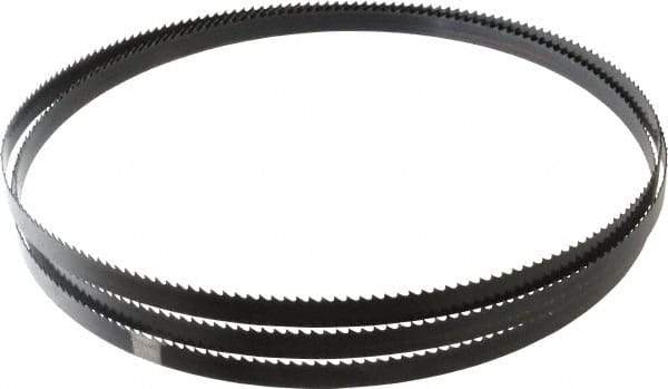 Disston - 6 TPI, 7' 9-1/2" Long x 1/2" Wide x 0.025" Thick, Welded Band Saw Blade - Carbon Steel, Toothed Edge, Raker Tooth Set, Hard Back, Contour Cutting - Exact Tool & Supply