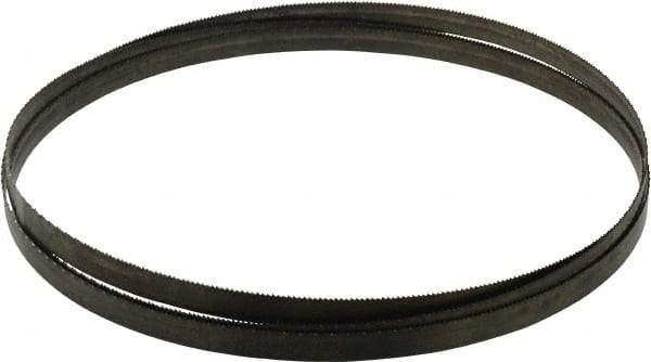 Disston - 14 TPI, 7' 9-1/2" Long x 1/2" Wide x 0.025" Thick, Welded Band Saw Blade - Carbon Steel, Toothed Edge, Raker Tooth Set, Hard Back, Contour Cutting - Exact Tool & Supply