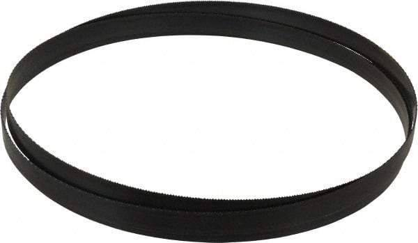 Disston - 14 TPI, 9' 7-1/2" Long x 3/4" Wide x 0.032" Thick, Welded Band Saw Blade - Carbon Steel, Toothed Edge, Raker Tooth Set, Hard Back, Contour Cutting - Exact Tool & Supply