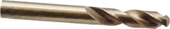 Interstate - 10mm 135° Cobalt Screw Machine Drill Bit - Bright Finish, Right Hand Cut, 43mm Flute Length, 89mm OAL, Split Point - Exact Tool & Supply