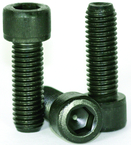 10-32 x 2-1/2 - Black Finish Heat Treated Alloy Steel - Cap Screws - Socket Head - Exact Tool & Supply