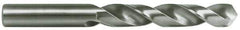 SGS - 21/64" 118° Solid Carbide Jobber Drill - Bright Finish, Right Hand Cut, Spiral Flute, Straight Shank, 4" OAL, Faceted Point - Exact Tool & Supply