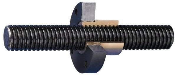Keystone Threaded Products - 3/8-12 Acme, 6' Long, Stainless Steel Precision Acme Threaded Rod - Right Hand Thread, 2C Fit - Exact Tool & Supply