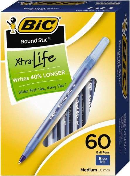 Bic - Conical Ball Point Pen - Blue - Exact Tool & Supply