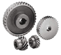 Boston Gear - 8 Pitch, 2-1/2" Pitch Diam, 2.676" OD, 20 Tooth Helical Gear - 3/4" Face Width, 1" Bore Diam, 14.5° Pressure Angle, Steel - Exact Tool & Supply