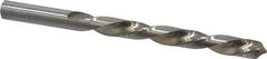 Made in USA - 11/32" 118° High Speed Steel Jobber Drill - Bright Finish, Left Hand Cut, Spiral Flute, Straight Shank, 4-3/4" OAL, Standard Point - Exact Tool & Supply
