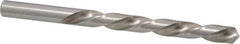 Made in USA - 3/8" 118° High Speed Steel Jobber Drill - Bright Finish, Left Hand Cut, Spiral Flute, Straight Shank, 5" OAL, Standard Point - Exact Tool & Supply