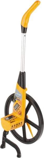 Trumeter - 100,000' Counter Limit, 40-1/4" OAL, Measuring Wheel - 0.1" Accuracy per 100", Measures in Ft/In, Meters/cm & Yards/Tenths - Exact Tool & Supply