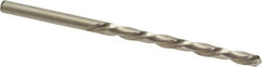 Made in USA - #20 118° High Speed Steel Jobber Drill - Bright Finish, Left Hand Cut, Spiral Flute, Straight Shank, 3-1/4" OAL, Standard Point - Exact Tool & Supply