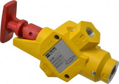 Parker - 3/8" NPT Safety Lockout Valve - 3-Way, 2 Position, Handle, 6.6 CV Rate, 250 Max psi & 160°F Max Temp - Exact Tool & Supply
