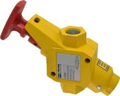 Parker - 3/4" NPT Safety Lockout Valve - 3-Way, 2 Position, Handle, 9.5 CV Rate, 250 Max psi & 160°F Max Temp - Exact Tool & Supply