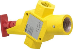 Parker - 1" NPT Safety Lockout Valve - 3-Way, 2 Position, Handle, 9.5 CV Rate, 250 Max psi & 160°F Max Temp - Exact Tool & Supply