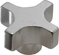 Gibraltar - 38.1mm Head Diam, 4 Point Lobed Knob - Aluminum - Exact Tool & Supply