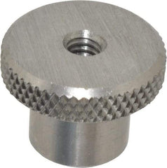 Gibraltar - 1" Head, Knurled Knob - Tapped Thru, Stainless Steel - Exact Tool & Supply