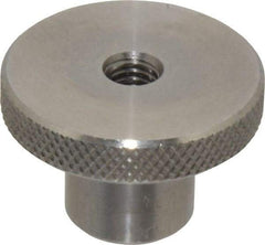 Gibraltar - 1-1/2" Head, Knurled Knob - Tapped Thru, Stainless Steel - Exact Tool & Supply