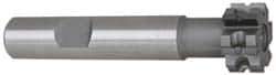 Whitney Tool Co. - 1/32" Radius, 1/16" Circle Diam, 3/4" Cutter Diam, 3/8" Cutting Width, Shank Connection, Concave Radius Cutter - 1/2" Shank Diam, 3" OAL, Carbide-Tipped, Uncoated, Profile Ground, 6 Teeth, Weldon Flat - Exact Tool & Supply