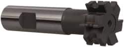 Whitney Tool Co. - 1/8" Radius, 1/4" Circle Diam, 1-1/4" Cutter Diam, 9/16" Cutting Width, Shank Connection, Concave Radius Cutter - 3/4" Shank Diam, 3-1/2" OAL, Carbide-Tipped, Uncoated, Profile Ground, 6 Teeth, Weldon Flat - Exact Tool & Supply