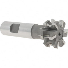 Whitney Tool Co. - 5/32" Radius, 5/16" Circle Diam, 1-5/16" Cutter Diam, 5/8" Cutting Width, Shank Connection, Concave Radius Cutter - 3/4" Shank Diam, 3-1/2" OAL, Carbide-Tipped, Uncoated, Profile Ground, 6 Teeth, Weldon Flat - Exact Tool & Supply