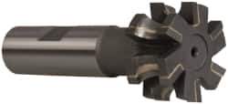 Whitney Tool Co. - 3/16" Radius, 3/8" Circle Diam, 1-3/8" Cutter Diam, 3/4" Cutting Width, Shank Connection, Concave Radius Cutter - 3/4" Shank Diam, 3-1/2" OAL, Carbide-Tipped, Uncoated, Profile Ground, 6 Teeth, Weldon Flat - Exact Tool & Supply
