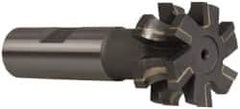 Whitney Tool Co. - 3/16" Radius, 3/8" Circle Diam, 1-3/8" Cutter Diam, 3/4" Cutting Width, Shank Connection, Concave Radius Cutter - 3/4" Shank Diam, 3-1/2" OAL, Carbide-Tipped, Uncoated, Profile Ground, 6 Teeth, Weldon Flat - Exact Tool & Supply