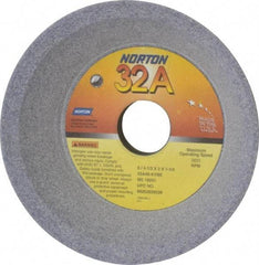 Norton - 6" Diam, 1-1/4" Hole Size, 2" Overall Thickness, 46 Grit, Type 11 Tool & Cutter Grinding Wheel - Coarse Grade, Aluminum Oxide, K Hardness, Vitrified Bond, 3,820 RPM - Exact Tool & Supply