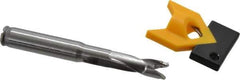Kennametal - 10 to 10.49mm Diam, 3xD, 31.5mm Max Depth, 7/16" Shank Diam, 41.4mm Flute, 92.08mm OAL, Replaceable Tip Drill - KTIP03946HP Insert, J Seat Size, Series KenTIP - Exact Tool & Supply