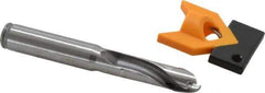 Kennametal - 11.5 to 11.99mm Diam, 3xD, 36.07mm Max Depth, 1/2" Shank Diam, 47.5mm Flute, 98.43mm OAL, Replaceable Tip Drill - KTIP04531HP Insert, M Seat Size, Series KenTIP - Exact Tool & Supply