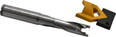 Kennametal - 13.5 to 13.99mm Diam, 3xD, 41.91mm Max Depth, 9/16" Shank Diam, 55.63mm Flute, 107.95mm OAL, Replaceable Tip Drill - KTIP05469HP Insert, Q Seat Size, Series KenTIP - Exact Tool & Supply