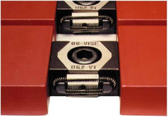 Mitee-Bite - 24,900 Lb Holding Force Single Vise Wedge Clamp - 2.24" Wide x 1.65" Deep x 1.14" High Base, 48 to 52 HRC, 2.24 to 2.6" Jaw Spread, 250 Lb/Ft Torque, 5/8-11 Screw Thread - Exact Tool & Supply