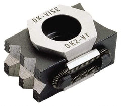 Mitee-Bite - 22,000 Lb Holding Force Single Vise Machinable Wedge Clamp - 2.64" Wide x 1.65" Deep x 1.14" High Base, 30 to 34 HRC, 2.64 to 3" Jaw Spread, 250 Lb/Ft Torque, 5/8-11 Screw Thread - Exact Tool & Supply