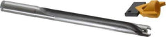 Kennametal - 14 to 14.49mm Diam, 8xD, 116mm Max Depth, 9/16" Shank Diam, 136.4mm Flute, 187.33mm OAL, Replaceable Tip Drill - KTIP05625HP Insert, R Seat Size, Series KenTIP - Exact Tool & Supply