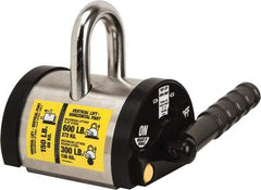 Mag-Mate - 600 Lb Load Capacity, Magnetic Lifter - 4-1/2" High x 6" Wide - Exact Tool & Supply