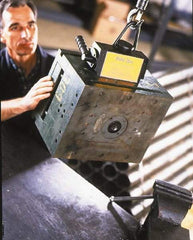 Mag-Mate - 1,200 Lb Load Capacity, Magnetic Lifter - 4-1/2" High x 10-1/2" Wide - Exact Tool & Supply