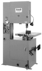 Dake - 19-1/2 Inch Throat Capacity, Variable Speed Pulley Vertical Bandsaw - 50 to 500 SFPM, 1-1/2 HP, Three Phase - Exact Tool & Supply