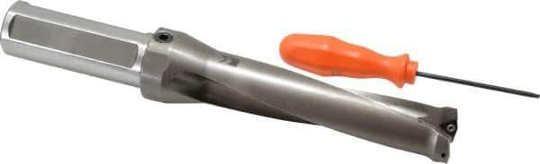 Kennametal - 127mm Max Drill Depth, 4xD, 31.75mm Diam, Indexable Insert Drill - 2 Inserts, 1-1/4" Shank Diam, Straight Shank - Exact Tool & Supply
