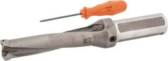 Kennametal - 114.3mm Max Drill Depth, 4xD, 1.1252" Diam, Indexable Insert Drill - 2 Inserts, 1-1/4" Shank Diam, Straight Shank - Exact Tool & Supply