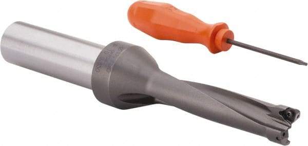 Kennametal - 76.2mm Max Drill Depth, 4xD, 3/4" Diam, Indexable Insert Drill - 2 Inserts, 1" Shank Diam, Straight Shank - Exact Tool & Supply