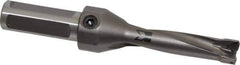 Kennametal - 63.5mm Max Drill Depth, 4xD, 5/8" Diam, Indexable Insert Drill - 2 Inserts, 3/4" Shank Diam, Straight Shank - Exact Tool & Supply