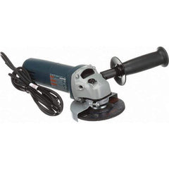 Bosch - 4-1/2" Wheel Diam, 11,000 RPM, Corded Angle & Disc Grinder - 5/8-11 Spindle, 120 Volts, 6 Amps - Exact Tool & Supply